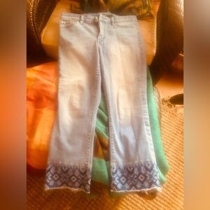 Ralph Lauren Green label embroidered jeans EUC 10